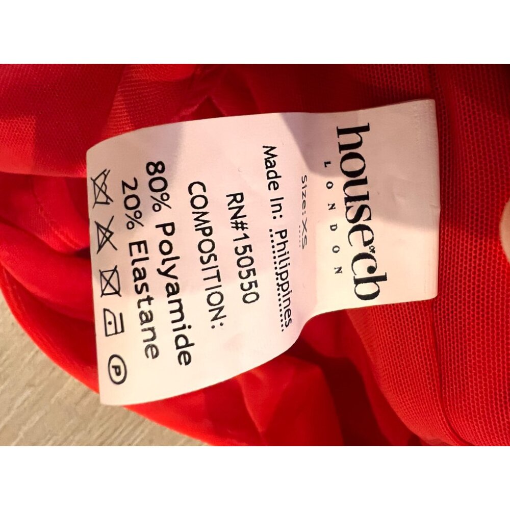 NEW House of CB VALENTINA Red Dress Size XS - Picture 10 of 10